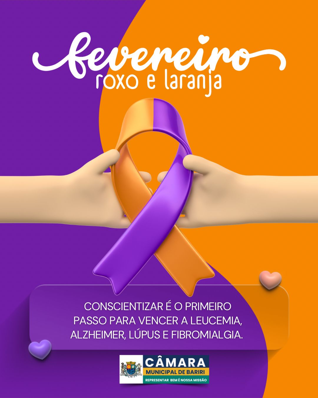 💜🧡 Fevereiro Roxo e Laranja 💜🧡