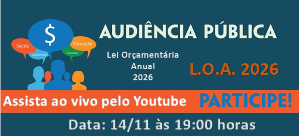 Audiência Pública - 14/11 às 19h