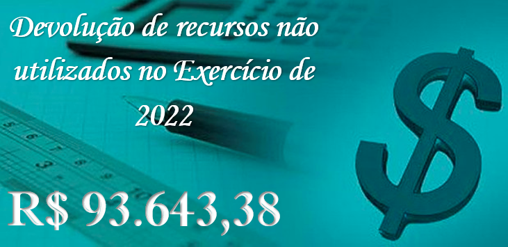 Câmara devolve ao Executivo o valor de R$ 93.643,38