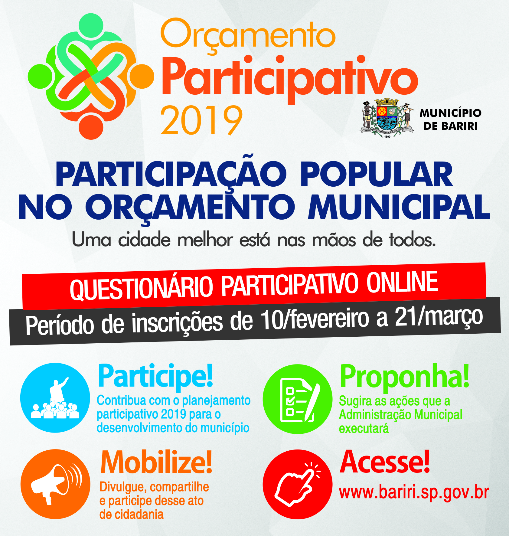 Questionário Orçamento Participativo - 2019