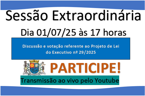 Sessão Extraordinária - 01/07