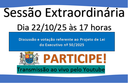 Sessão Extraordinária - 22/10