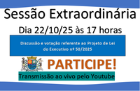 Sessão Extraordinária - 22/10