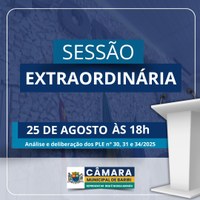 Sessão Extraordinária - 25/08/2025