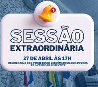 Sessão Extraordinária - 27/04 às 17h